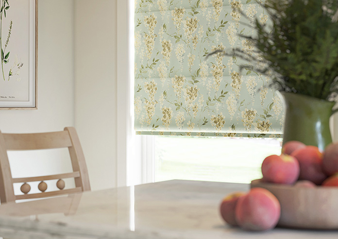 Wisteria Silk, Subtle Blue - Twist&Fit Roman Blind - Image 5